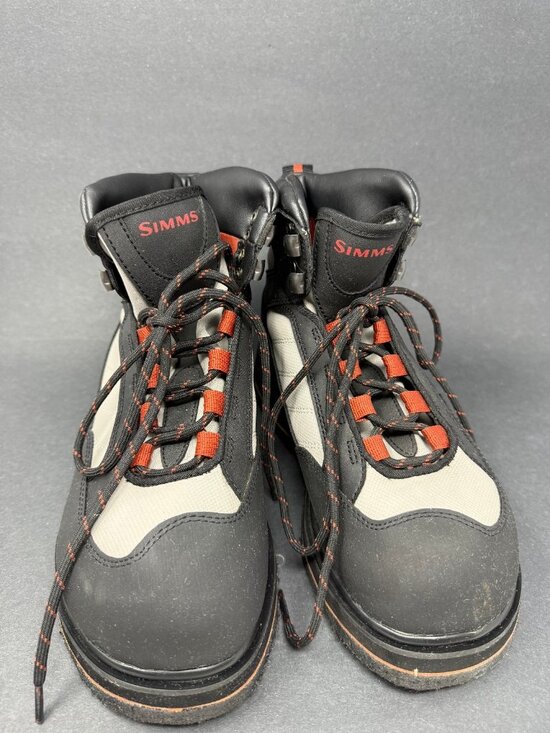 Simms Rock Creek Black & Gray Felt Bottom Wading Boots Mens 6 33293-00 main image 7